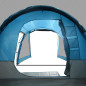 Tente de camping tunnel 4 personnes bleu imperméable