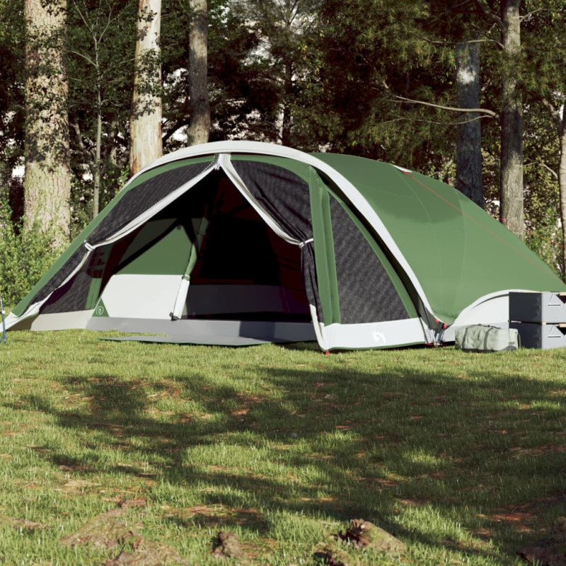 Tente de cabine familiale 6 personnes vert imperméable