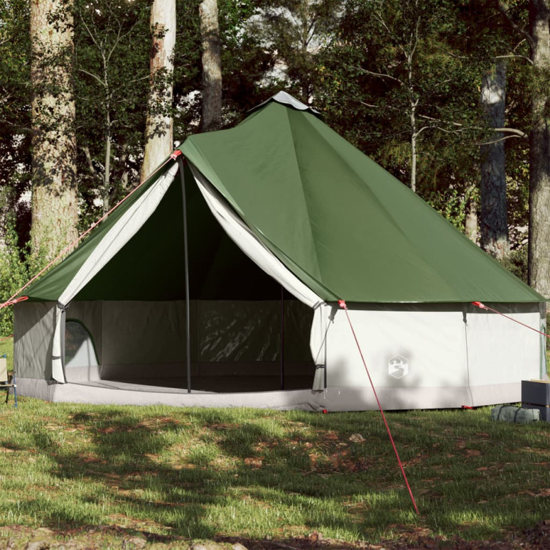 Tente familiale tipi 12 personnes vert imperméable