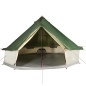 Tente familiale tipi 12 personnes vert imperméable