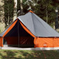 Tente familiale tipi 12 personnes gris et orange imperméable