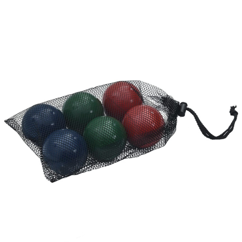 Ensemble de boules Bocce 8 pcs sac de transport bois pin massif