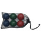 Ensemble de boules Bocce 8 pcs sac de transport bois pin massif