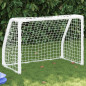 Buts de football pour enfants 2 pcs avec ballon blanc métal