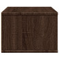 Support d imprimante chêne marron 40x32x22,5 cm bois ingénierie