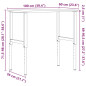 Établi 100x(55 60)x(71,5 98) cm bois massif de hêtre