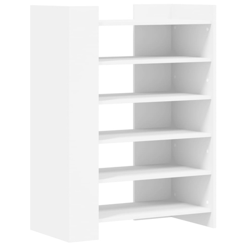 Armoire à chaussures blanc 74,5x37,5x100 cm bois d ingénierie