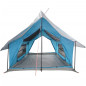 Tente de camping 5 personnes bleu imperméable