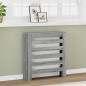 Cache radiateur sonoma gris 78x20x82 cm bois d ingénierie