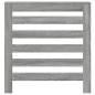 Cache radiateur sonoma gris 78x20x82 cm bois d ingénierie