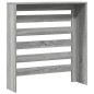 Cache radiateur sonoma gris 78x20x82 cm bois d ingénierie