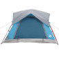 Tente de camping de cabine 4 personnes bleu imperméable