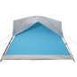 Tente de camping de cabine 4 personnes bleu imperméable