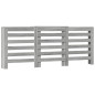 Cache radiateur sonoma gris 205x21,5x83,5 cm bois d ingénierie