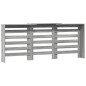 Cache radiateur sonoma gris 205x21,5x83,5 cm bois d ingénierie