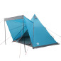 Tente familiale tipi 6 personnes bleu imperméable