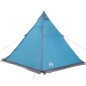 Tente familiale tipi 6 personnes bleu imperméable