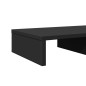 Support de moniteur noir 50x27x10 cm bois d ingénierie