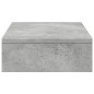 Support de moniteur gris béton 50x27x10 cm bois d ingénierie