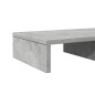 Support de moniteur gris béton 50x27x10 cm bois d ingénierie