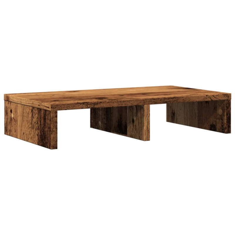 Support de moniteur vieux bois 50x27x10 cm bois d ingénierie