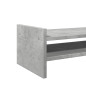 Support de moniteur gris béton 50x27x20 cm bois d ingénierie