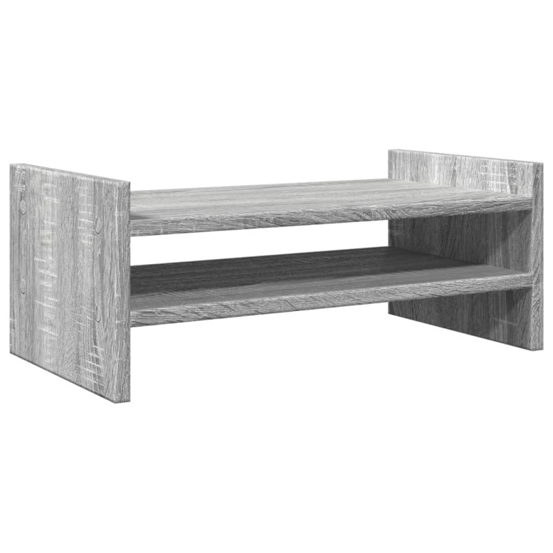 Support de moniteur sonoma gris 50x27x20 cm bois d ingénierie