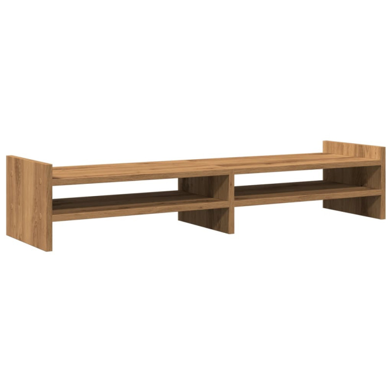 Support de moniteur chêne artisanal 100x27x20cm bois ingénierie