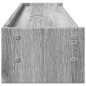 Support de moniteur sonoma gris 100x24x16 cm bois d ingénierie