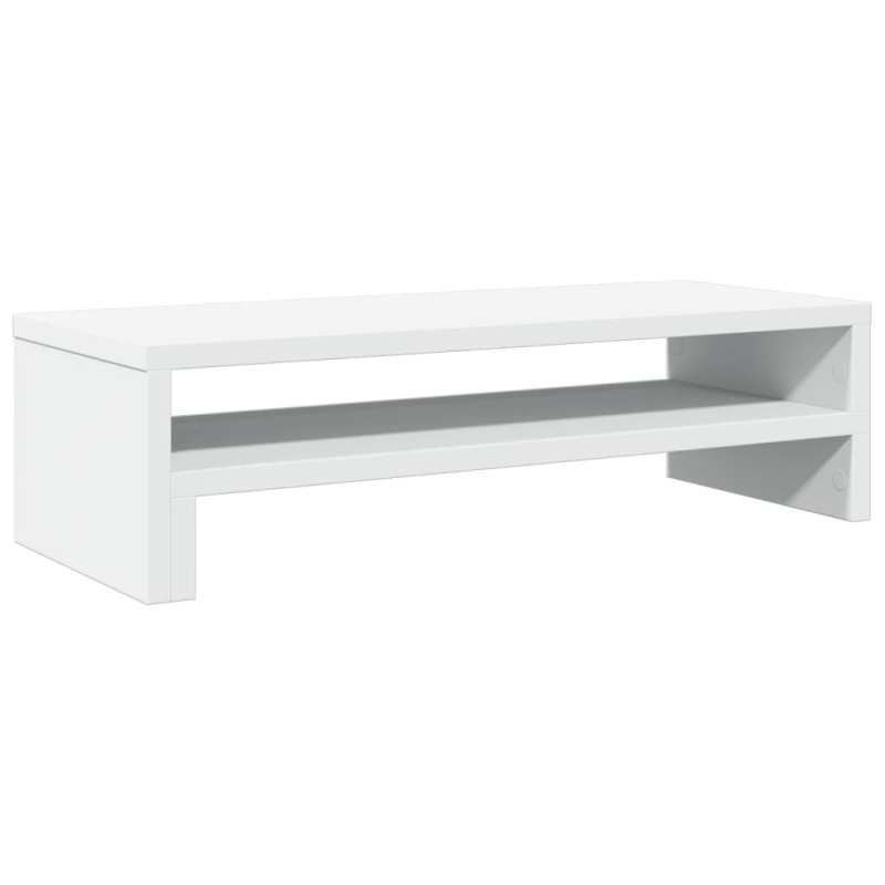 Support de moniteur blanc 54x22x15 cm bois d ingénierie