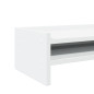 Support de moniteur blanc 42x24x16 cm bois d ingénierie