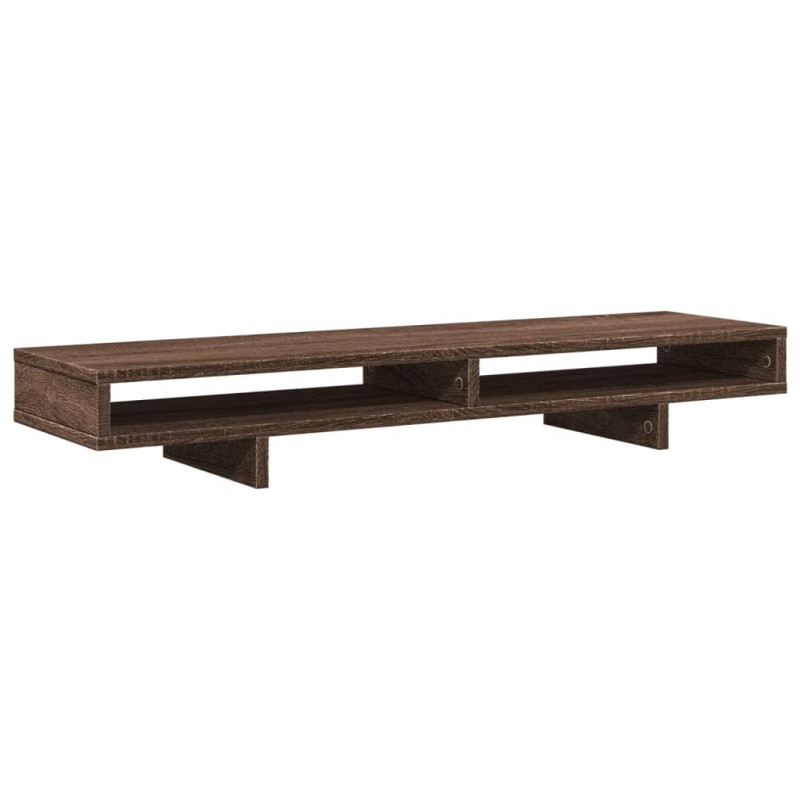 Support de moniteur chêne marron 100x27x15 cm bois d ingénierie