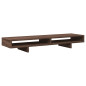 Support de moniteur chêne marron 100x27x15 cm bois d ingénierie