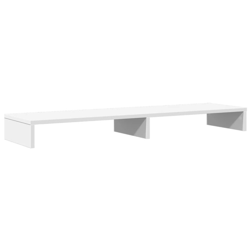 Support de moniteur blanc 100x27x10 cm bois d ingénierie