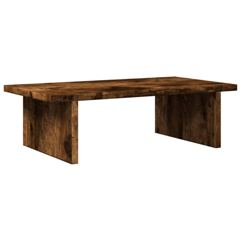 Support de moniteur chêne fumé 50x27x15 cm bois d ingénierie