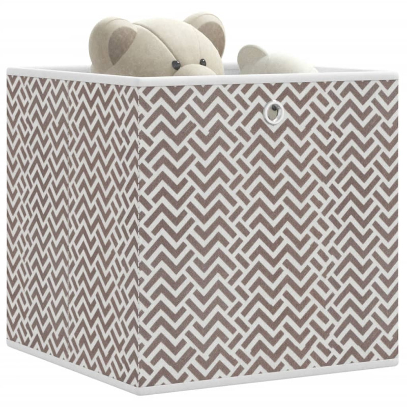 Boîtes de rangement pliables 10 pcs 32x32x32 cm tissu intissé