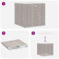 Boîtes de rangement pliables 10 pcs 32x32x32 cm tissu intissé