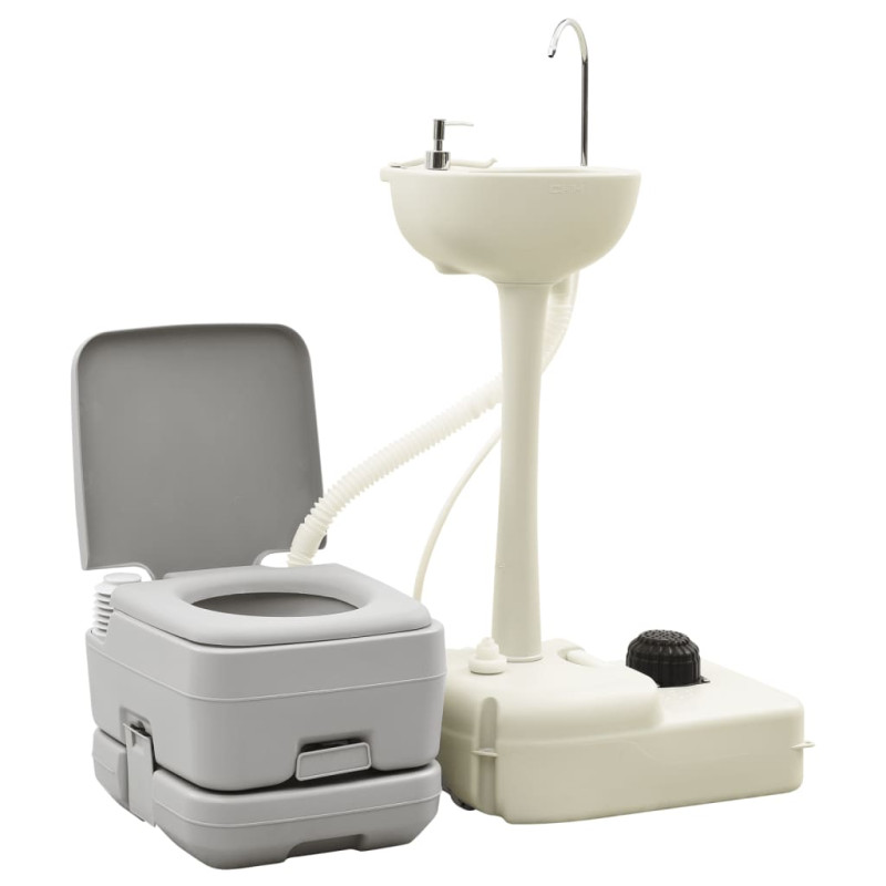 Ensemble de toilette support de lavage des mains réservoir eau