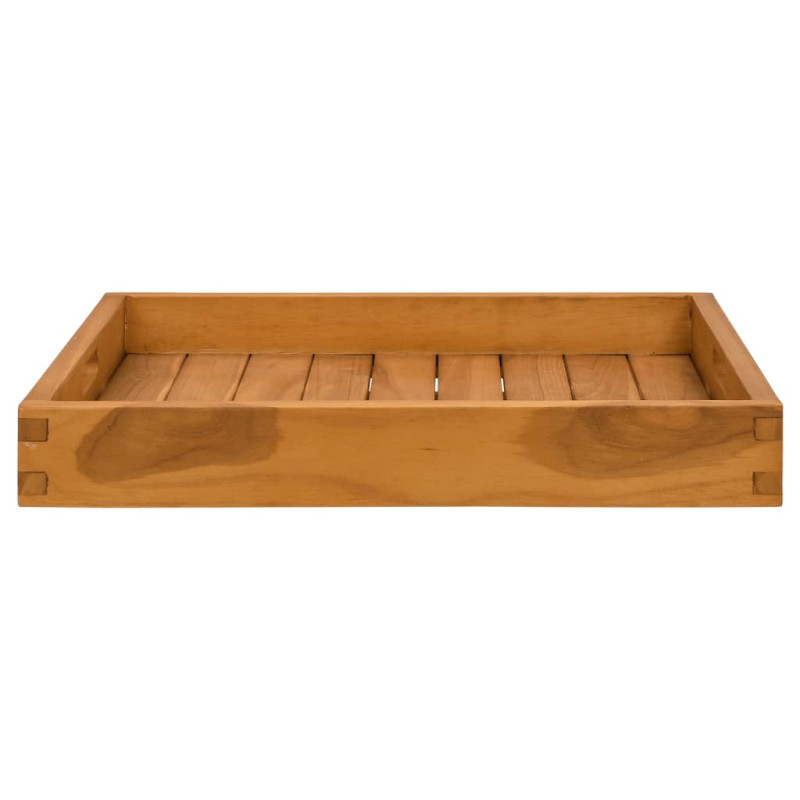 Plateau de service 50x50 cm Bois de teck massif