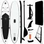 Ensemble de planche SUP gonflable avec voile Noir et blanc