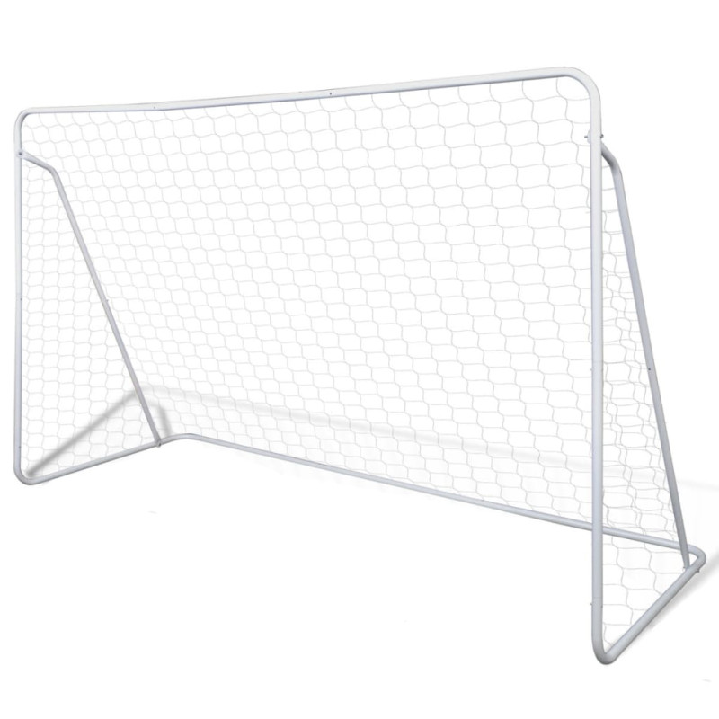 Cage de but de football 240x90x150 cm acier haute qualité