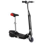 Trottinette pour enfants avec selle et LED 120 W noir