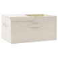 Boîte de rangement Tissu 50x30x25 cm Crème