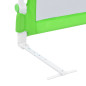 Barrière de sécurité de lit d enfant Vert 180x42 cm Polyester