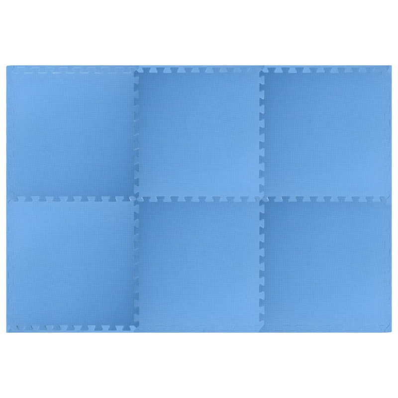 Tapis de sol 6 pcs 2,16 ㎡ EVA Mousse Bleu