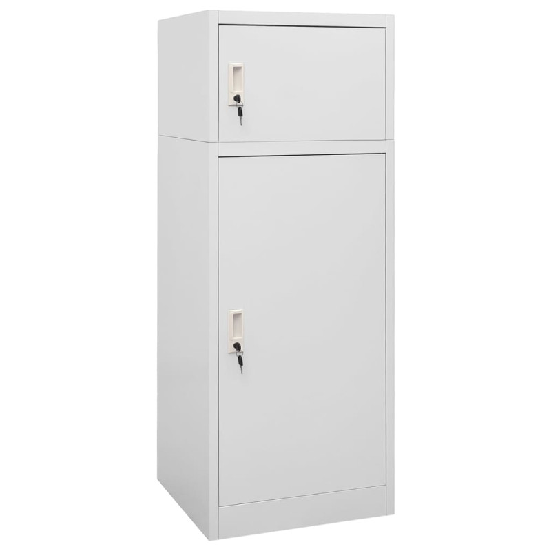 Armoire à selles Gris clair 53x53x140 cm Acier 