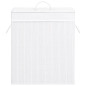 Panier à linge avec 2 sections bambou blanc 100 L