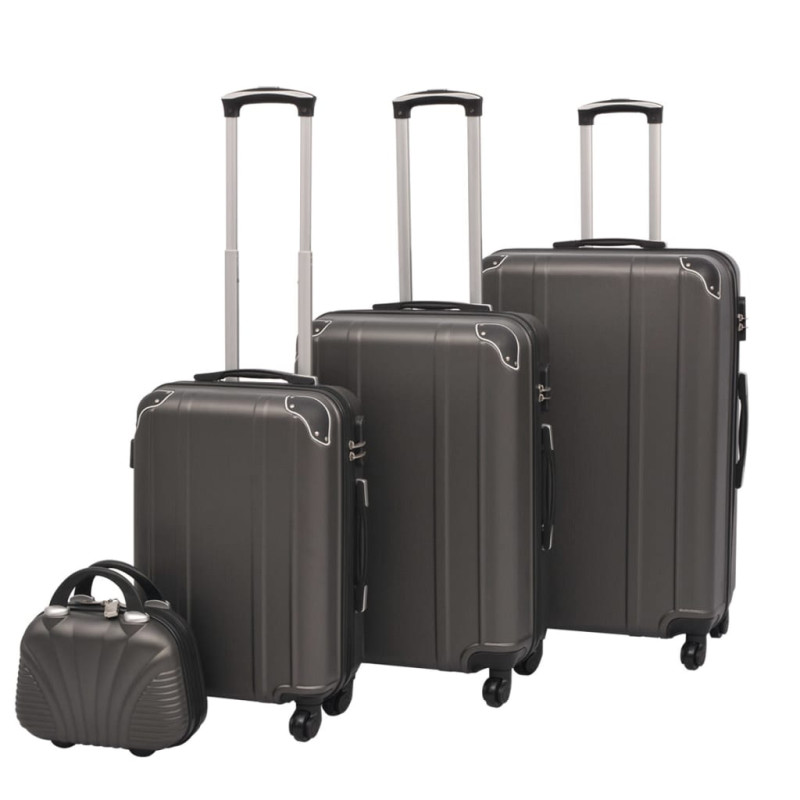 Ensemble de valises à roulettes quatre pièces Anthracite