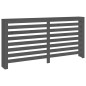 Cache radiateur Gris 169x19x84 cm Bois massif de pin