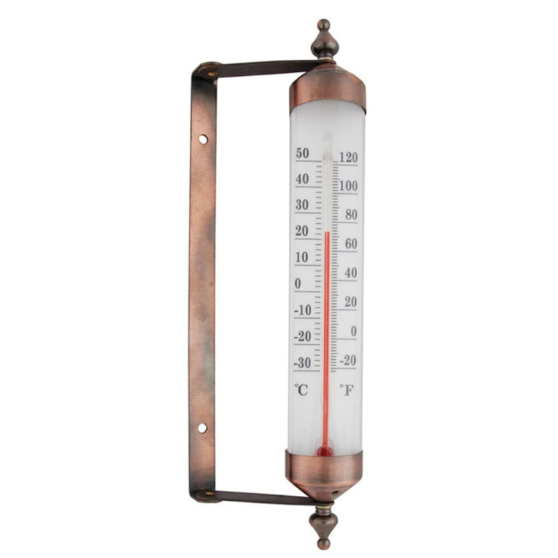 Esschert Design Thermomètre de fenêtre Zinc 25 cm TH70